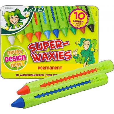 Jolly voskové pastelky Superwaxies permanent 10ks