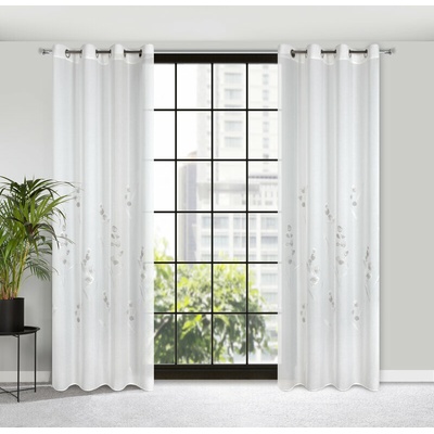 ZÁCLONA ISABEL 140X250 CM BIELA