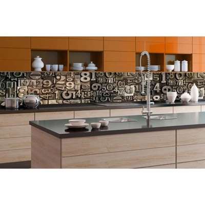 DIMEX ART Фототапет за кухня - числа 350 x 60 см