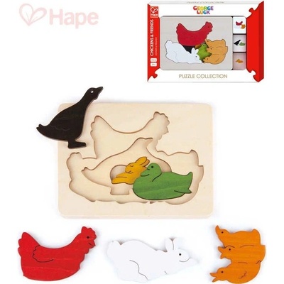 Hape vkládačka domácí zvířata