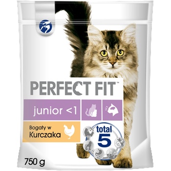 Perfect Fit (Junior) 750 г Богата на пилешко месо - суха храна за котки