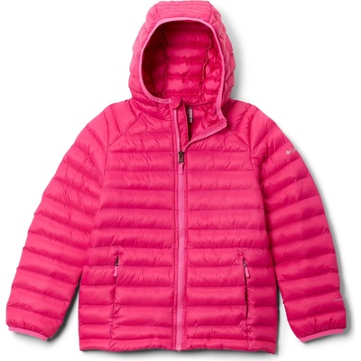 Columbia Детско синтетично яке Columbia Kid's Powder Pass Hooded Jacket Synthetic jacket - Guava Pink (703-6870-0213)