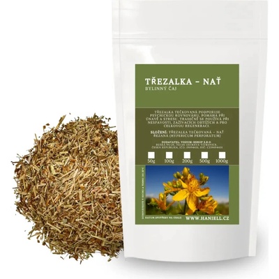 Haniell Ľubovník vňať rezaný bylinný čaj pre pokoj a rovnováhu 200 g