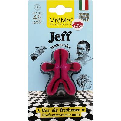 Mr&Mrs Fragrance Jeff Chrome Strawberries автомобилен аромат