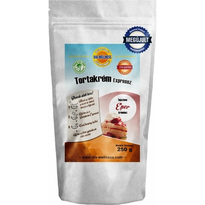 Dia Wellness Tortový krém expres jahoda 250 g
