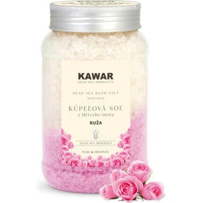 KAWAR Kupelná soľ z mŕtveho mora s vôňou ruža 500 g