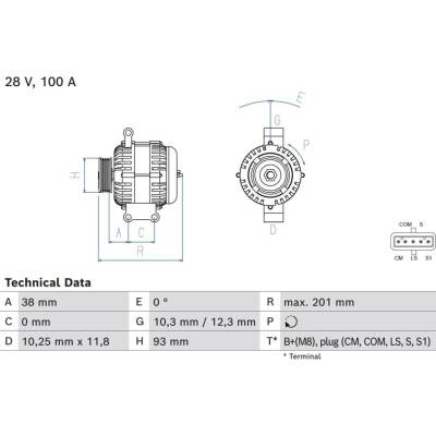 Alternátor BOSCH 0 986 084 290 (0986084290)