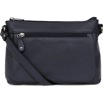 Hexagona dámská kožená crossbody kabelka Violla tmavě modrá