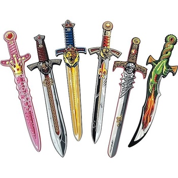 Liontouch Set mečov šesť typov Fantasy Král Princ Princezná Pirát a Viking