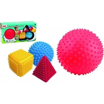 Teddies Sada tvarů 4ks s texturou guma 7-15cm