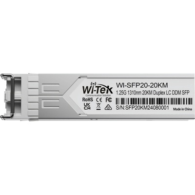 Wi-Tek WI-SFP20-20KM - 1.25 Gbps, Duplex LC, 20 km (WI-SFP20-20KM)