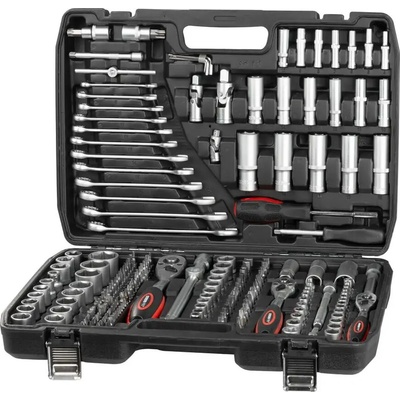 Strend Pro 221 Sada hlavíc a náradia v kufri 215 dielna 1/2"+1/4"+3/8"