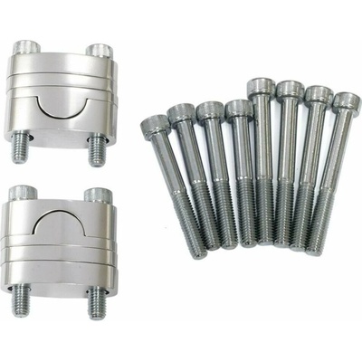 Sada vyvýšení řidítek (průměr 22mm) včetně šroubů (barva stříbrná) 23-05210