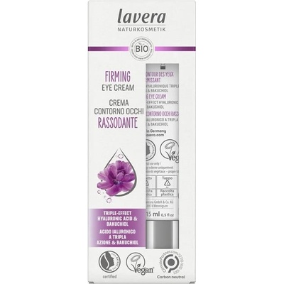 Lavera Bio biely čaj & Olej karanja Firming Eye Cream 15 ml