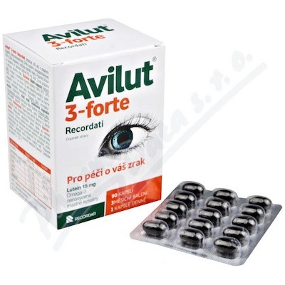 Avilut 3-forte Recordati 90 kapsúl