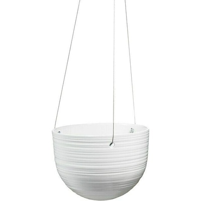 Soendgen Keramik Závesný obal na kvetináč Bergamo, ⌀ 18 cm, 13 cm, keramika, biela 0352/0018/0050