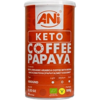 Ani Keto Papaya mletá káva s Reishi Maca Matcha Papaya MCT coconut 100 g