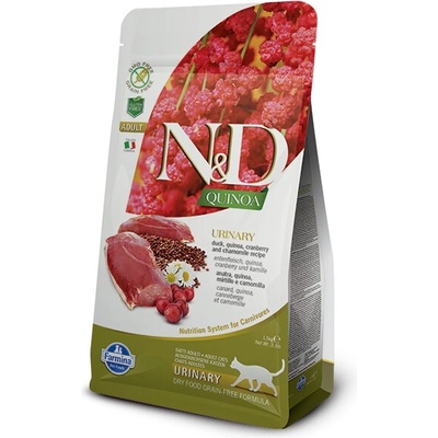 N&D Cat Quinoa GF Adult Urinary Duck & Coconut 300 g