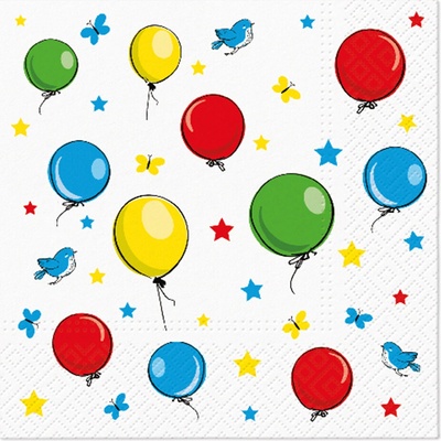 PAW servítky Party Balloons 33x33cm