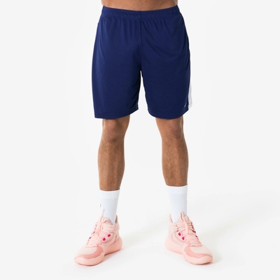 Kipsta Unisex basketbalové šortky 100 tmavomodré