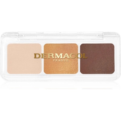 Dermacol Compact Trio палитра сенки за очи цвят 3 Golden Sands 4.2 гр