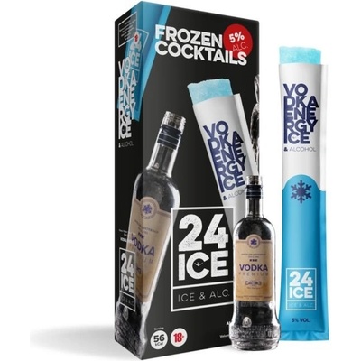 24 Ice Vodka Energy Frozen Cocktails 5% 5 x 0,065 l (holá láhev) – Zboží Dáma