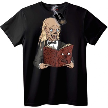 NOONEBRAND Тениска Зомби Четящ Книга - L, White