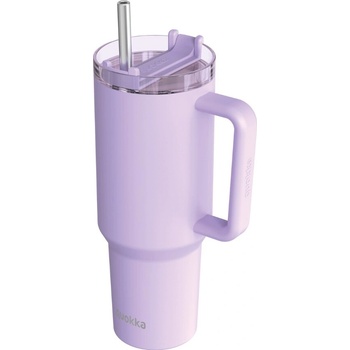 Quokka Termohrnek Stream s brčkem 1200 ml fialový