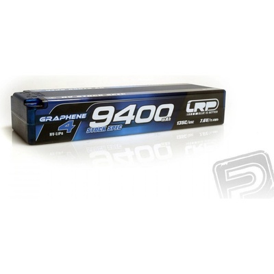 LRP HV Stock Spec GRAPHENE-4 9400 mAh Hardcase Akku 7.6 V LiPo 135C/65C