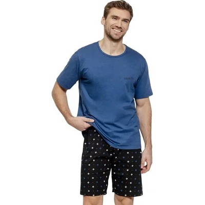 Taro pánské pyžamo Matteo 3580 jeans tmavá
