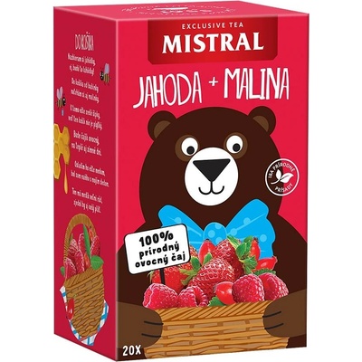 BOP Detský ovocný čaj Jahoda a malina 44 g