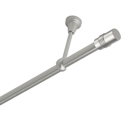 OK-GarnýžeCZ Garnýž kovová jednořadá 16mm Cylinder satina 340 cm do stropu / na tunýlek - bez kroužků