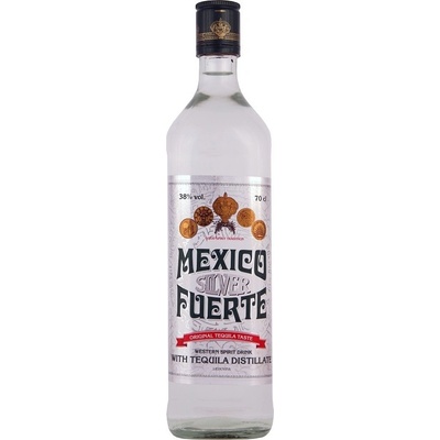 Mexico Fuerte Silver 38% 0,7 l (čistá fľaša)