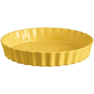Emile Henry Керамична кръгла форма за тарт emile henry deep tart dish дълбока - Ø32 см - цвят жълт (eh 6032-90)