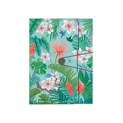 Plastový box s gumičkou Herlitz Ladylike A4 PP Jungle