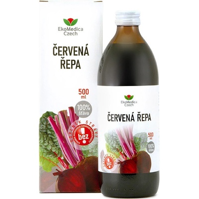 EkoMedica Czech Červená repa 100% šťava z červenej repy 0,5 l