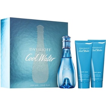 Davidoff Cool Water Комплект (EDT 100ml + BL 75ml + SG 75ml) за Жени
