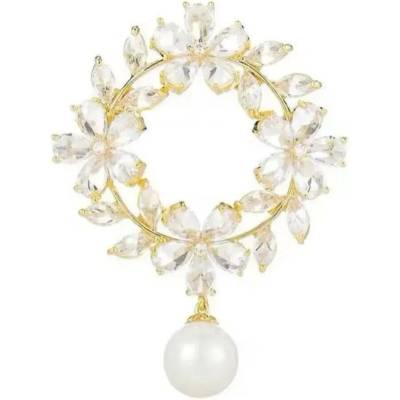 Gaira Brošňa Kvety s perlou 312118 Golden