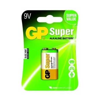 GP Batteries Алкална батерия GP SUPER 6LF22, 6LR61, 1604A, 9 V, 1 бр. блистер, 215 mAh, GP-BA-1604A-U1