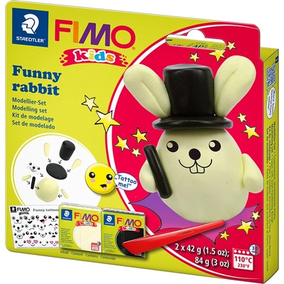 FIMO Комплект глина Staedtler Fimo Kids, 2x42g, Rabbit (28010-А-RABBIT)
