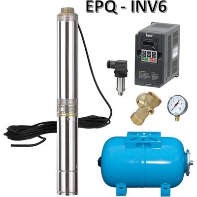 Sette INV6 4" QUATRO 3/075 /230V/20m EPQ 97l/min 90m I=4,4A