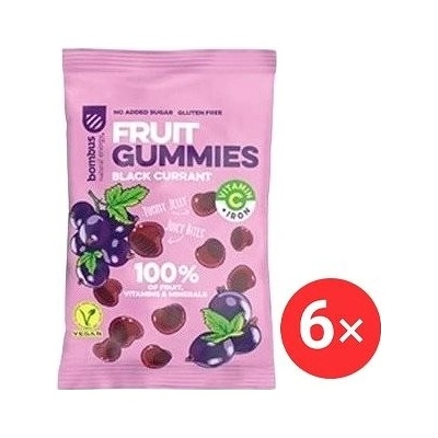 Bombus Fruit Energy Black currant gummies 6 x 35 g