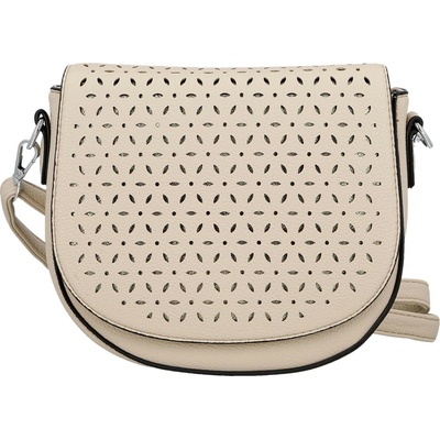 Moderní dámská koženková crossbody kabelka Lydie tmavě béžová