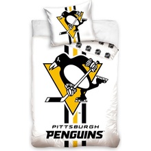 TipTrade obliečky NHL Pittsburgh Penguins biele 140x200 70x90