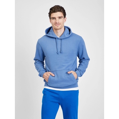 GAP mikina VintageSoft s kapucňou modrá