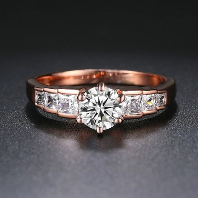 Victoria Filippi Luxusní zásnubní prsten Georgio P R680 Bílá/čirá