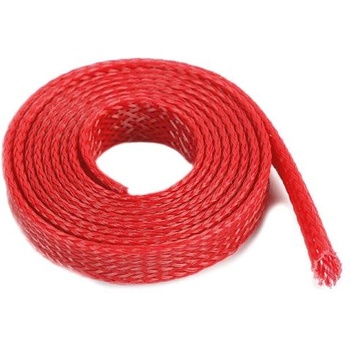Revtec Защитна кабелна оплетка 8mm червена (1m)