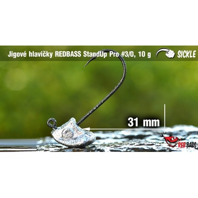 Red Bass jigová hlava StandUp Pro Sickle vel.3 10g