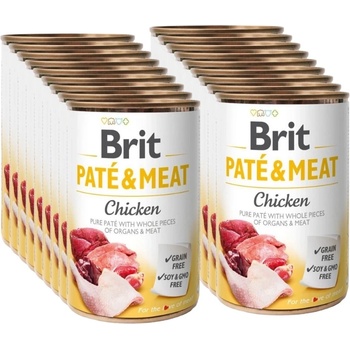 Brit Брит пате и месо от пиле 18x400г