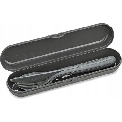 Sada príborov Koziol Klikk Ready Nature Ash Grey 4 ks
